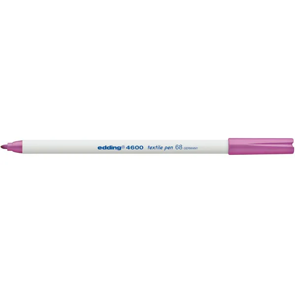 Textilmarker edding creative 4600 - neonviolett 1 mm Rundspitze permanent nicht nachfüllbar