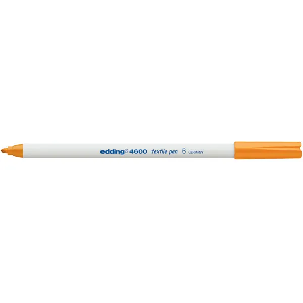 Textilmarker edding creative 4600 - orange 1 mm Rundspitze permanent nicht nachfüllbar