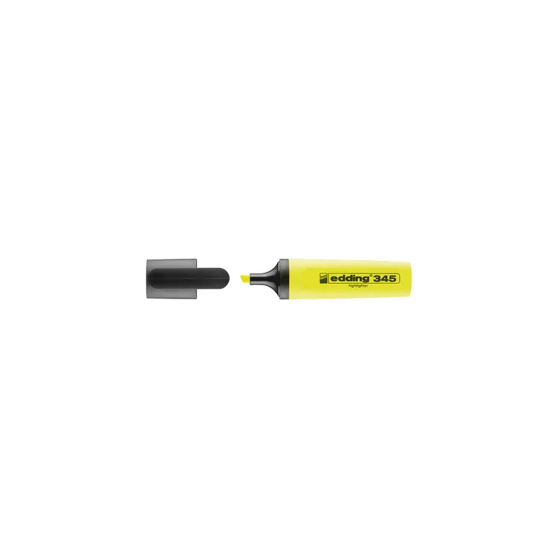 Textmarker edding 345 - neongelb 2-5 mm Keilspitze permanent nachfüllbar