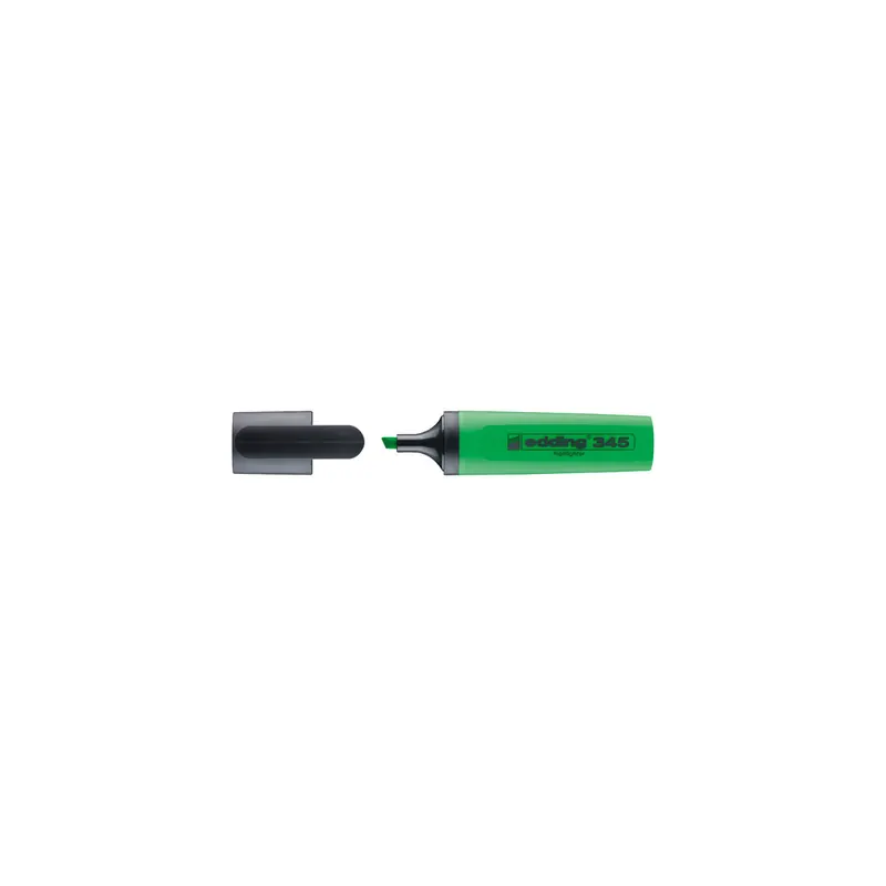 Textmarker edding 345 - neongrün 2-5 mm Keilspitze permanent nachfüllbar