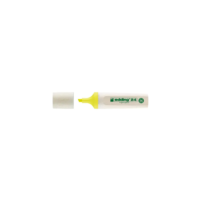 Textmarker edding EcoLine 24 - neongelb 2-5 mm Keilspitze permanent nachfüllbar