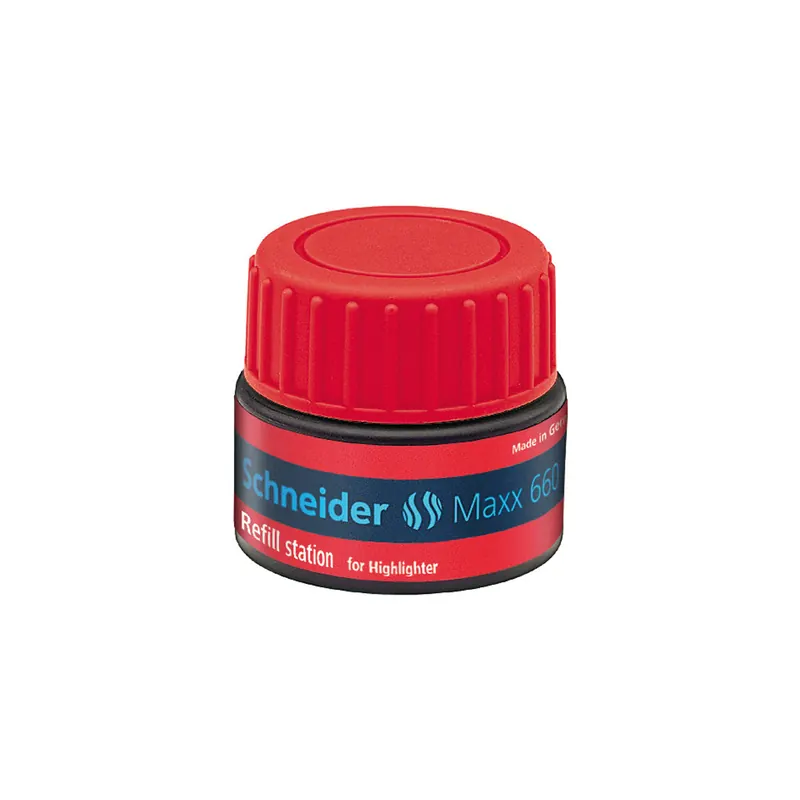 Textmarker Nachfülltinte Schneider 166002 - rot für Mod. Job permanent 30 ml