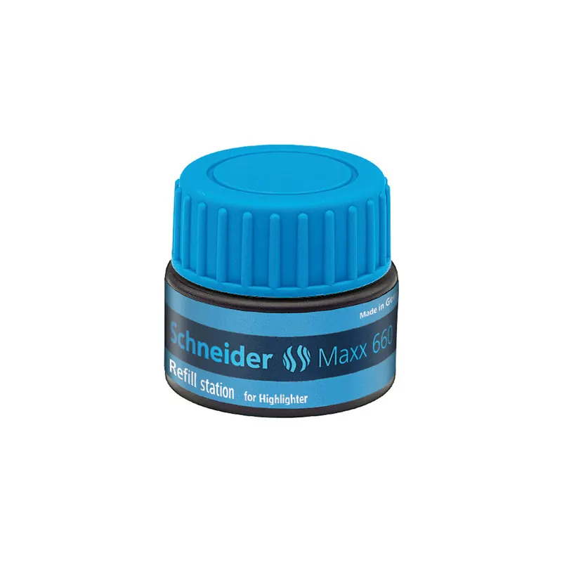 Textmarker Nachfülltinte Schneider 166003 - blau für Mod. Job permanent 30 ml