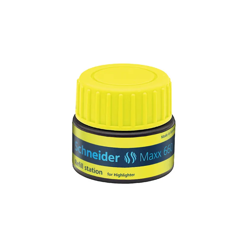Textmarker Nachfülltinte Schneider 166005 - gelb für Mod. Job permanent 30 ml