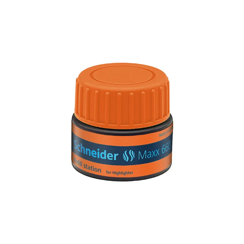Textmarker Nachfülltinte Schneider 166006 - orange für Mod. Job permanent 30 ml