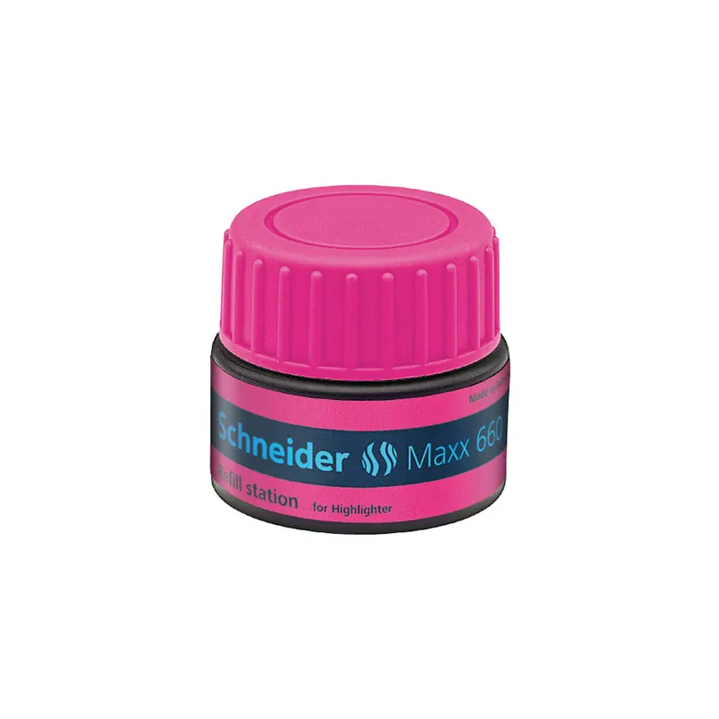 Textmarker Nachfülltinte Schneider 166009 - rosa für Mod. Job permanent 30 ml