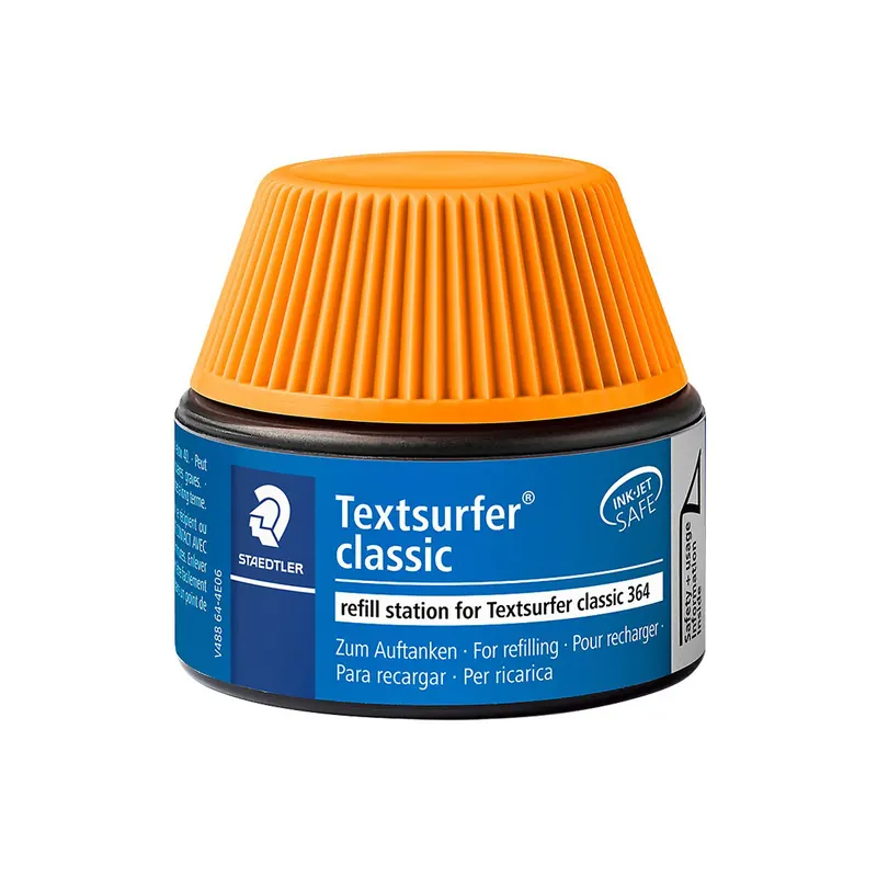 Textmarker Nachfülltinte Staedtler 48864 - orange für Mod. Textsurfer Classic permanent 30 ml