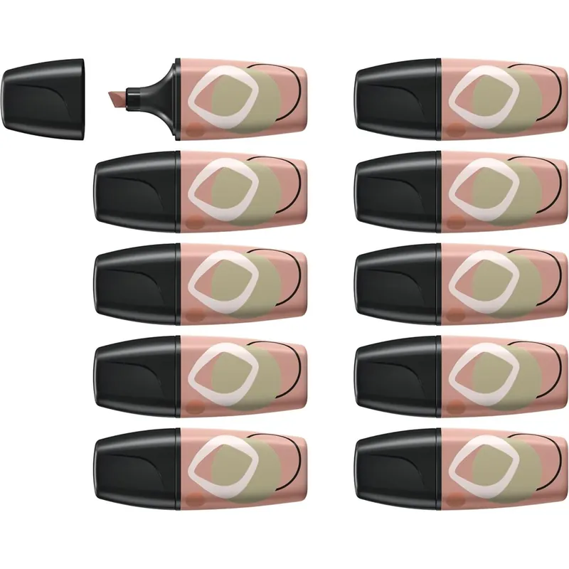 Textmarker - STABILO BOSS MINI Naturevibes - 10er Pack - umbra
