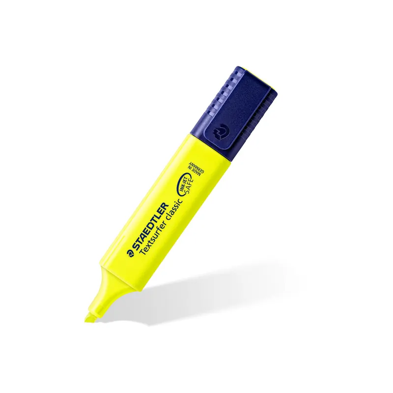 Textmarker Staedtler textsurfer classic 364 - gelb 1-5 mm Keilspitze permanent nachfüllbar