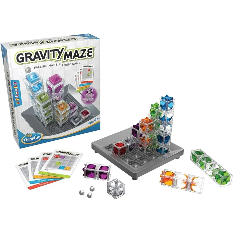 ThinkFun - 76433 - Gravity Maze - das spannende Kugellabyrinth für Mädchen und Jungen ab 8 Jahren. Gehirntraining mit einer Kugelbahn im neuen Verpackungsdesign!