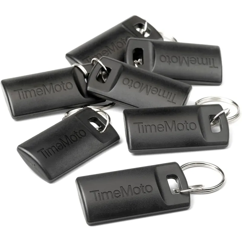TimeMoto RF-110 RFID-Schlüsselanhänger, 25er Set, kompatibel mit TimeMoto Zeiterfassungen, kompakt, leicht, 125 kHz Frequenz, 7cm Erfassungsbereich