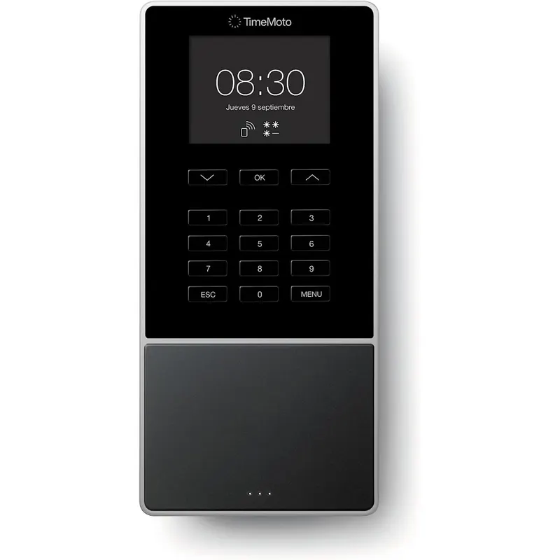 TimeMoto TM-616 - Zeiterfassungssystem mit RFID-Lesegerät für bis zu 200 Benutzer - Inklusive Mitarbeitermanagement-Lösung