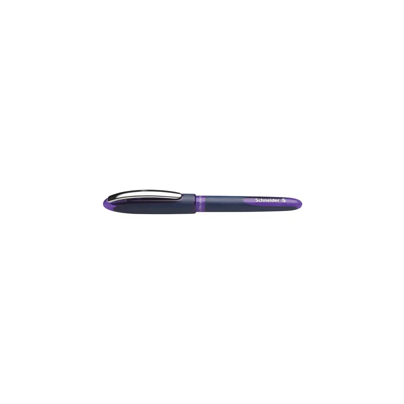 Tintenroller Schneider One Business 183008 - dunkelblau/violettes Gehäuse 0,6 mm Mine violett Free Ink System
