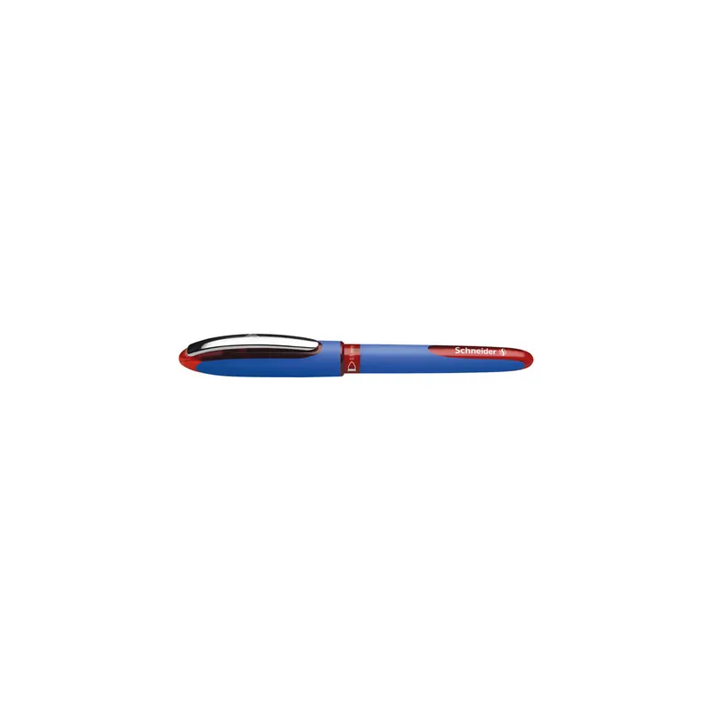 Tintenroller Schneider One Hybrid C 183202 - blau/rotes Gehäuse Mine M rot Free Ink System