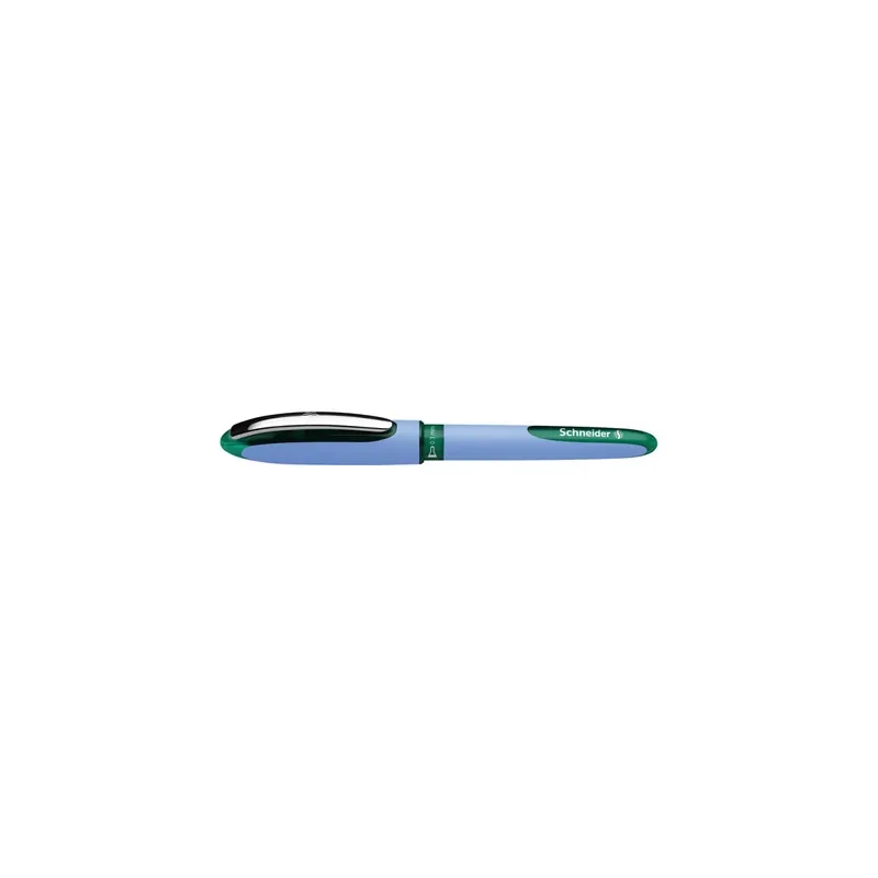 Tintenroller Schneider One Hybrid N 183404 - hellblau/grünes Gehäuse Mine F grün Free Ink System