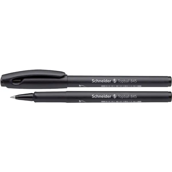 Tintenroller Schneider Topball 845 184501 - schwarzes Gehäuse 0,3 mm Mine schwarz Tampon-System