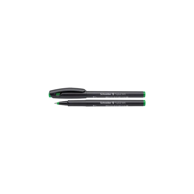 Tintenroller Schneider Topball 845 184504 - schwarz/grünes Gehäuse 0,3 mm Mine grün Tampon-System