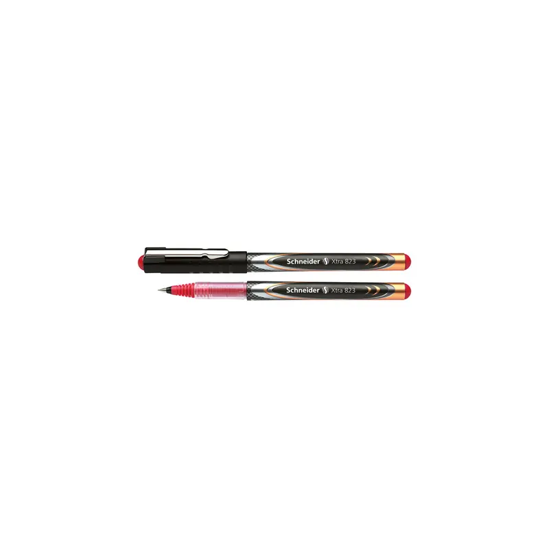 Tintenroller Schneider Xtra 8232 - schwarz/rotes Gehäuse 0,3 mm Mine rot