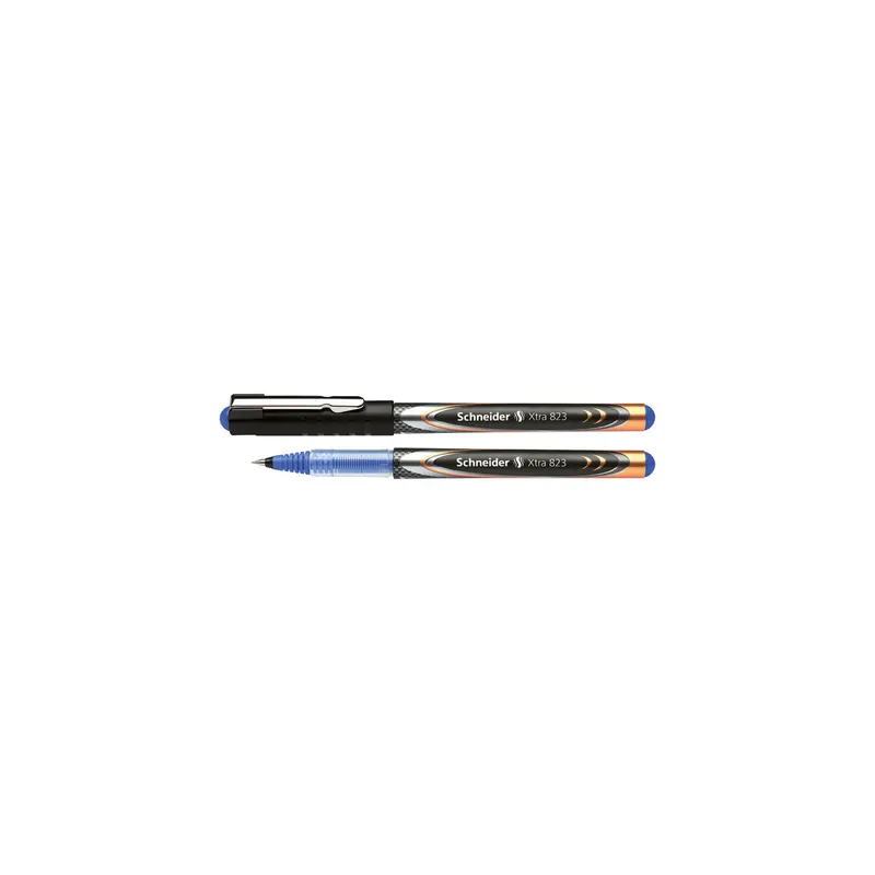 Tintenroller Schneider Xtra 8233 - schwarz/blaues Gehäuse 0,3 mm Mine blau