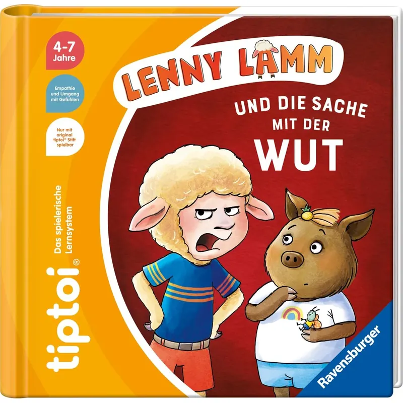 tiptoi® Lenny Lamm und die Sache mit der Wut, Gefühle-Buch für Kinder ab 4 Jahre (Bildergeschichten über den Umgang mit Gefühlen)