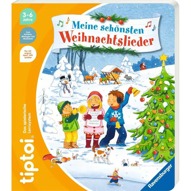 tiptoi® Meine schönsten Weihnachtslieder, Liederbuch ab 3 Jahre für Weihnachten (Liederbücher) Pappbilderbuch
