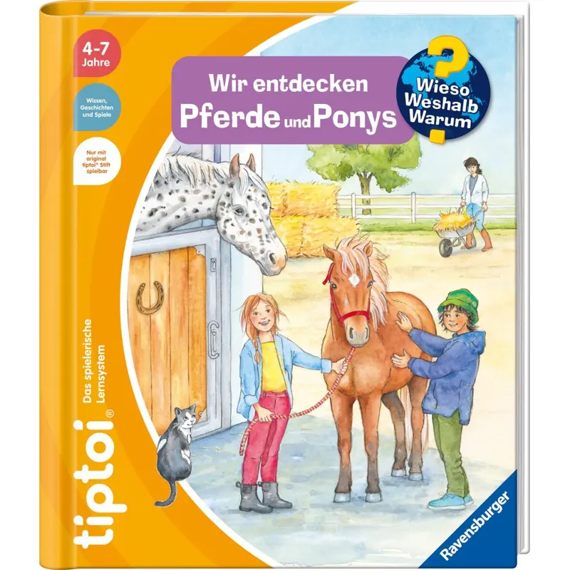 tiptoi® Wieso? Weshalb? Warum? Wir entdecken Pferde und Ponys, Pferde-Buch ab 4 Jahre Spiralbindung