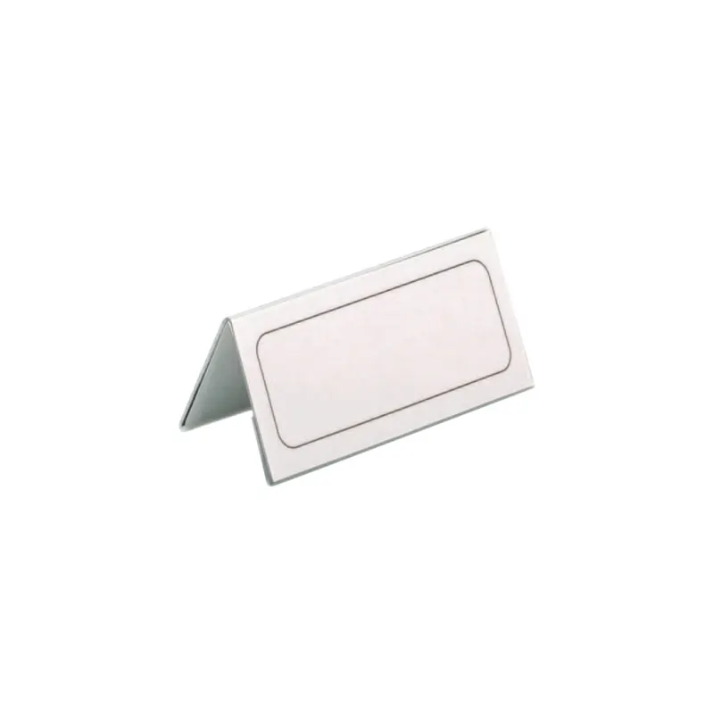 Tischnamensschild Durable 8051 - 52/104 x 100 mm transparent Dachform Kunststoff Pckg/25