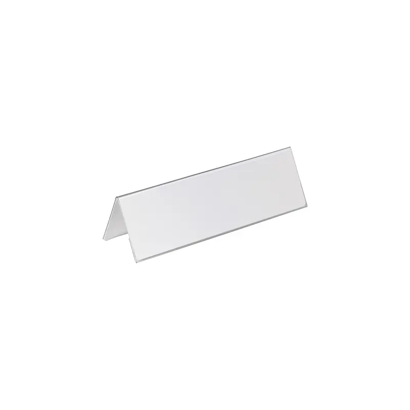 Tischnamensschild Durable 8053 - 105/210 x 297 mm transparent Dachform Kunststoff Pckg/25