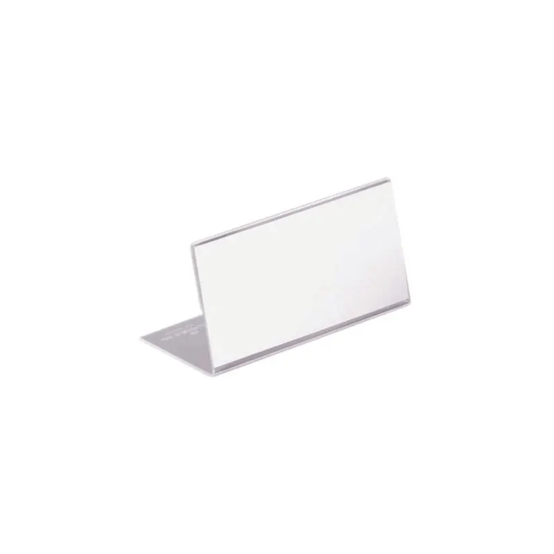 Tischnamensschild Durable 8055 - 52 x 100 mm transparent L-Form Acryl Pckg/10