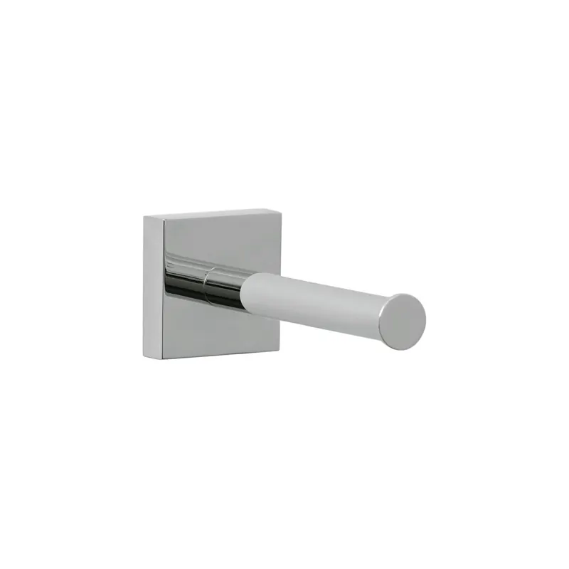 Toilettenpapier Ersatzrollenhalter tesa EKKRO 40245 - Wandstück eckig chrom für glatte Oberflächen Metall