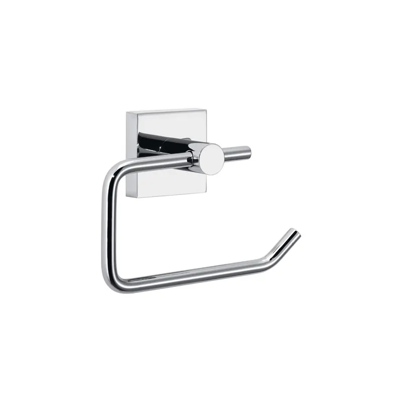Toilettenpapier Rollenhalter tesa EKKRO 40232 - chrom mit Wandstück eckig Metall