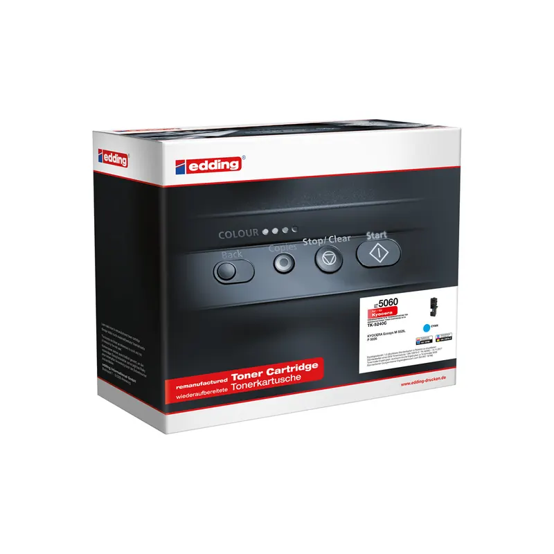 Toner edding ersetzt Kyocera 5060-EDD - cyan TK-5240C ca. 3.000 Seiten