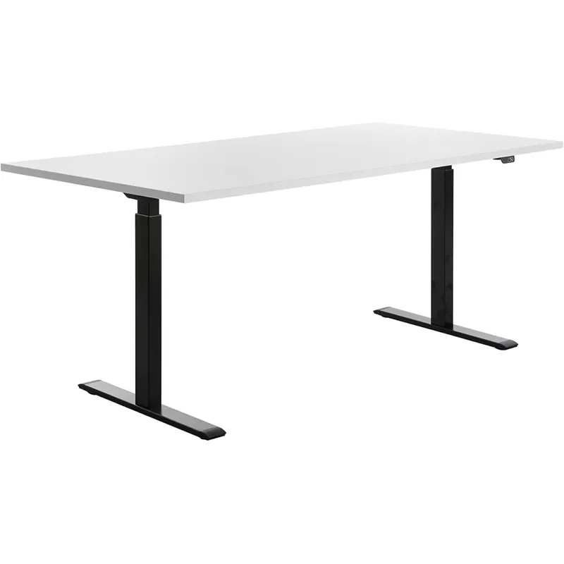 Topstar 501052 höhenverstellbarer Schreibtisch E-Table Holz 180x80 schwarz/weiß