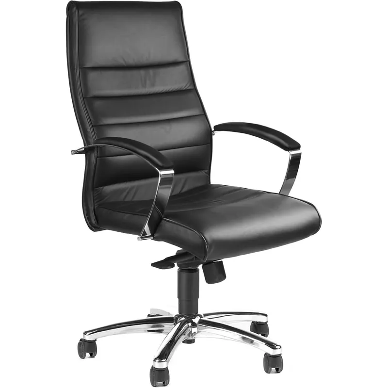 Topstar 562850 Designer-Luxus-Chefsessel, Bürostuhl, Leder, schwarz