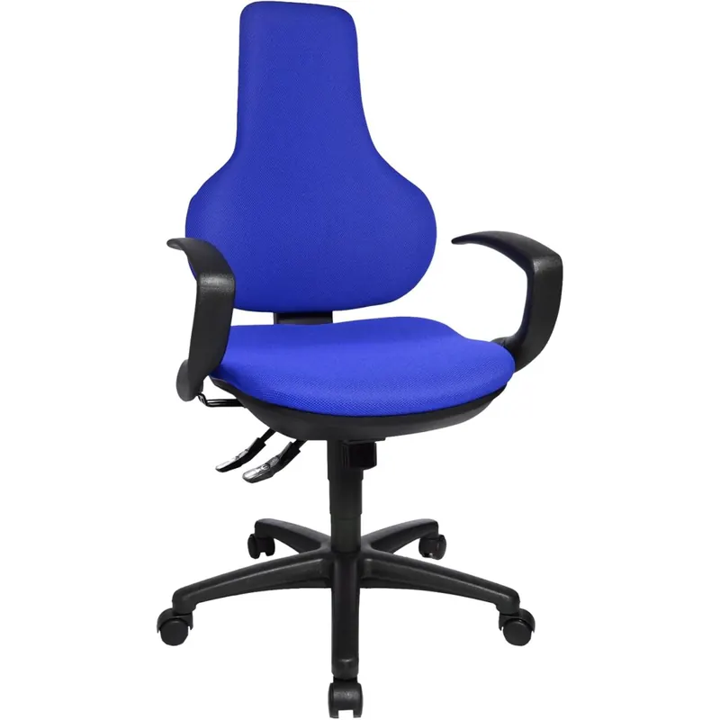 Topstar EPO20Q BC6 Bürostuhl Ergo Point SY 507913 inklusiv feste Armlehnen, Stoffbezug blau