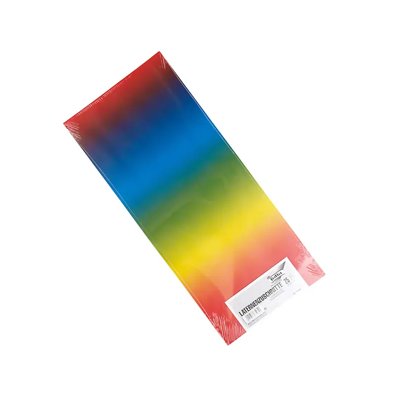 Transparentpapier, 115g/m², 22x51cm, P/25 Bogen, Regenbogenverlauf