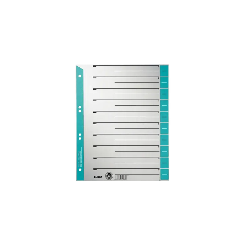 Trennblatt Leitz 1652 - A4 Maxi 240 x 300 mm hellblau Kraftkarton 230 g/m² Pckg/25