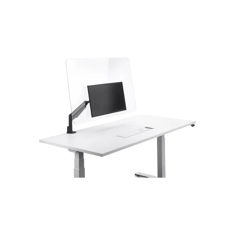 Trennwand Novus-MPS 795+9200 000 - 100 x 65 cm transparent für VESA-Befestigung 100x100 mm Acryl-Glasscheibe