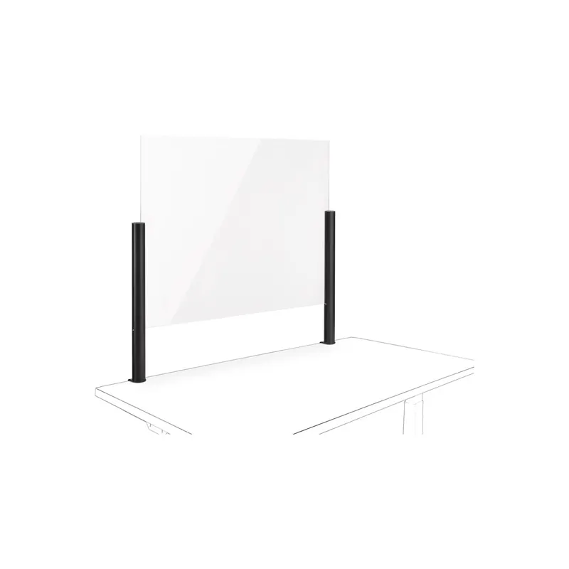 Trennwand Novus-MPS POS Protect 854+0415+000 - 100 x 75 cm anthrazit mit Systemzwinge 1 Acryl-Glasscheibe