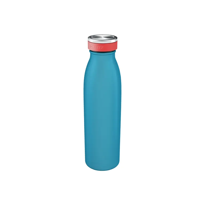Trinkflasche Leitz Cosy 9016 - blau Doppelwandig isoliert BPA-frei Edelstahl / Silikon 500 ml