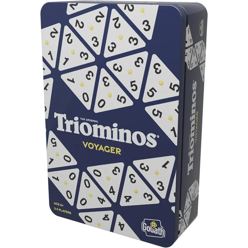 Triominos The Original Tour Edition, Reisespiele ab 6 Jahren, Gesellschaftsspiele für 2 bis 4 Spieler