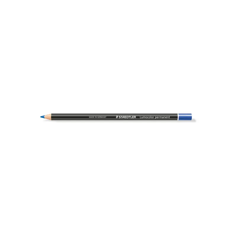 Trockenmarker Staedtler Lumocolor glasochrom 10820 - blau Rundspitze permanent nicht nachfüllbar