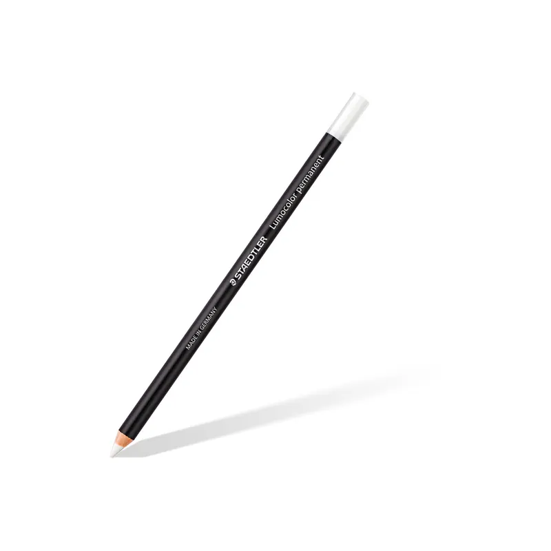 Trockenmarker Staedtler Lumocolor glasochrom 10820 - weiß Rundspitze permanent nicht nachfüllbar