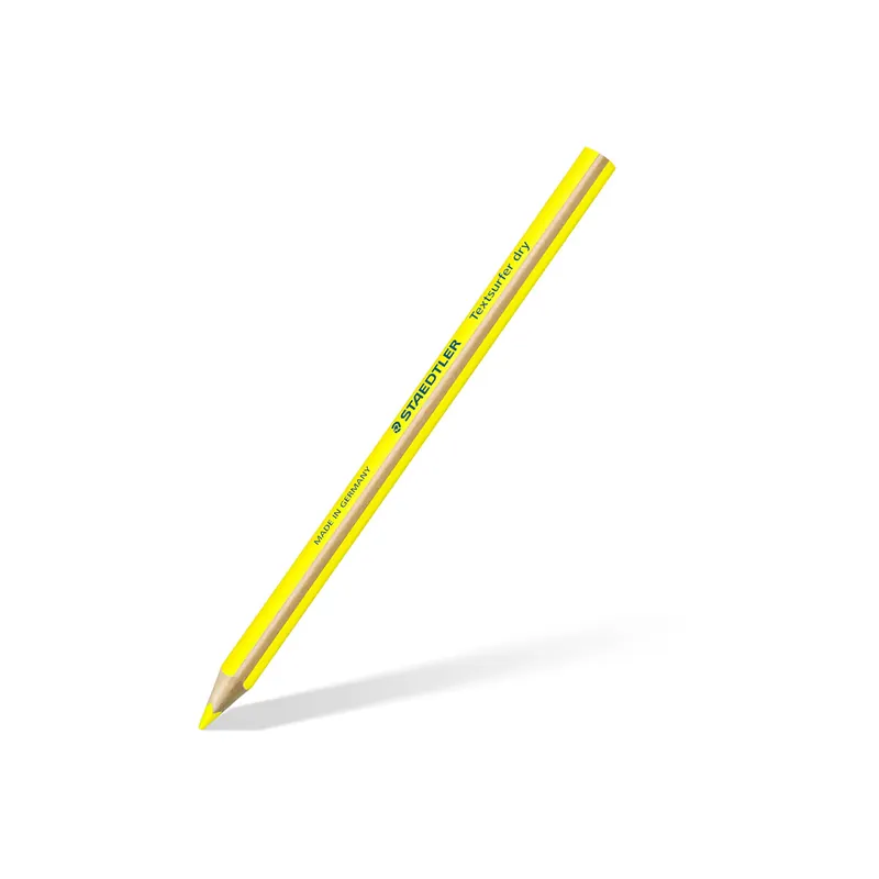 Trockentextmarker Staedtler Textsurfer dry 12864 - gelb 4 mm Rundspitze permanent nicht nachfüllbar