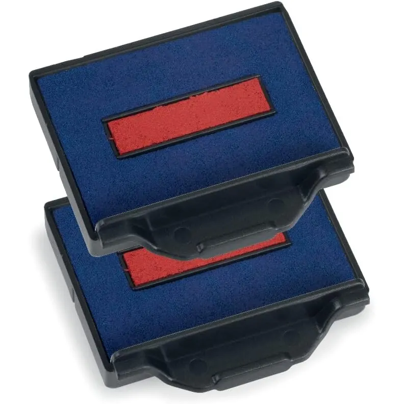 Trodat 2494 6-50/2DB Ersatzkissen Swop Pad für 5430 und 5435 Inh.2, blau/rot,