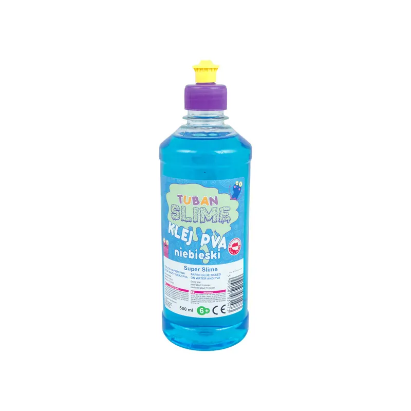 Tuban – Blauer PVA-Kleber – 500 ml – Für die Herstellung von Schleim – Papierkleber – PVA-Glue