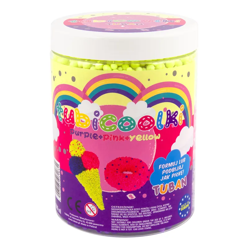 Tubicoolki  – 1L – Drei Farben – Kunststoff – Kunststoffperlen – formbar – Eis