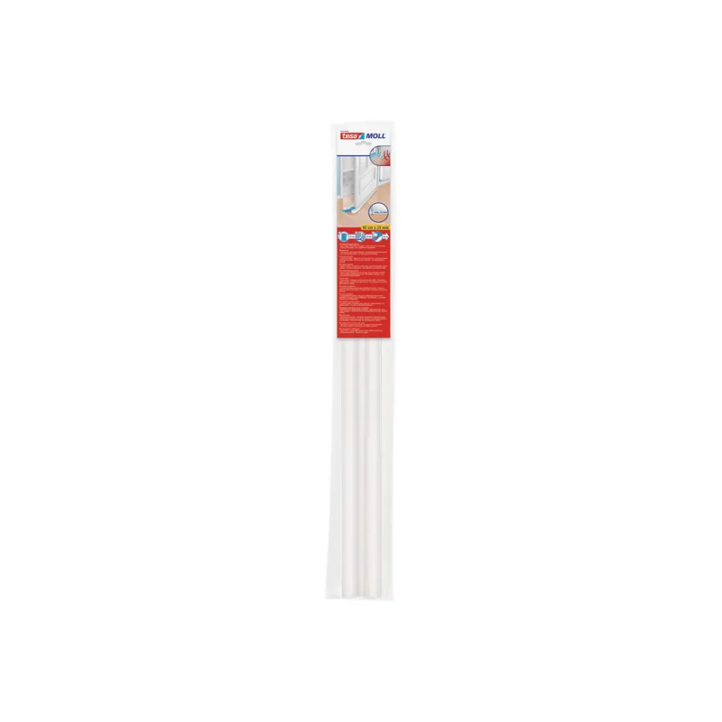Türbodendoppeldichtung tesa tesamoll 5418 - 0,95 m x 25 mm weiß ohne Bohren & Kleben bis 22 mm Spalten für glatte Böden