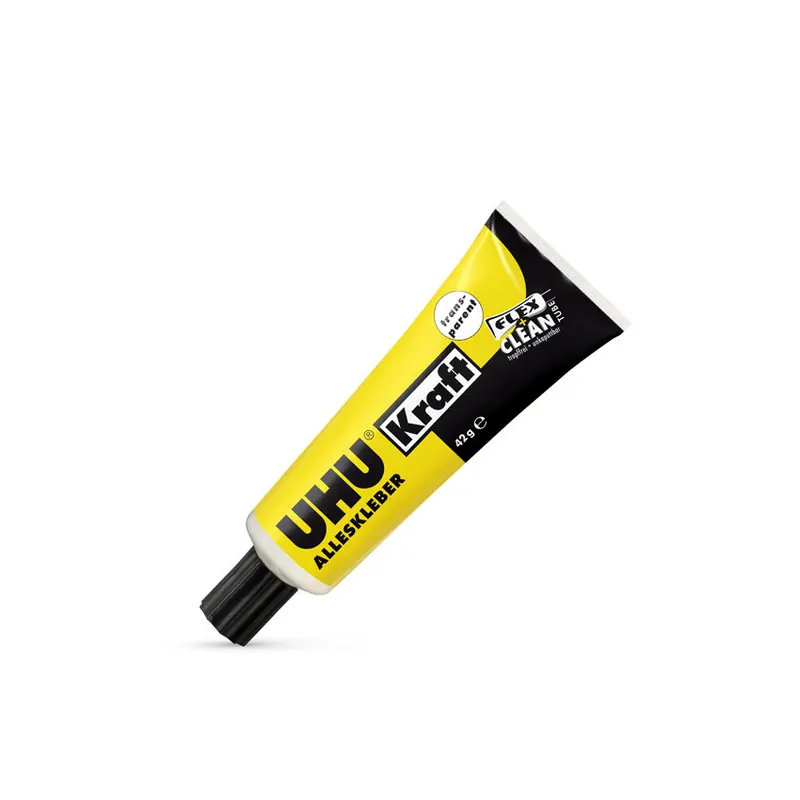 UHU ALLESKLEBER Kraft - transparent FLEX+CLEAN Tray 42g