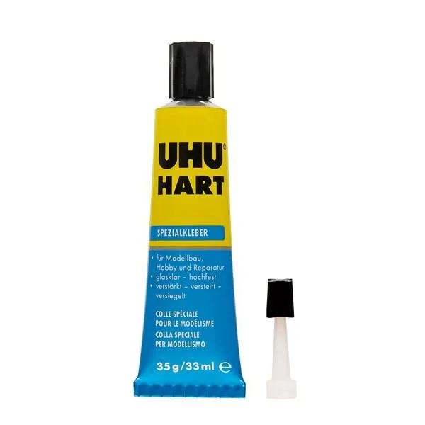 UHU Hart Tube 35g Spezialkleber Modellbau Kleber Kunststoffkleber Modellkleber
